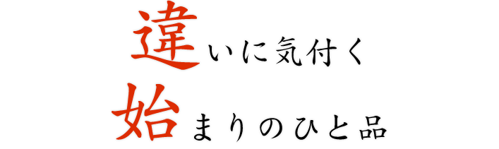 違いに気付く